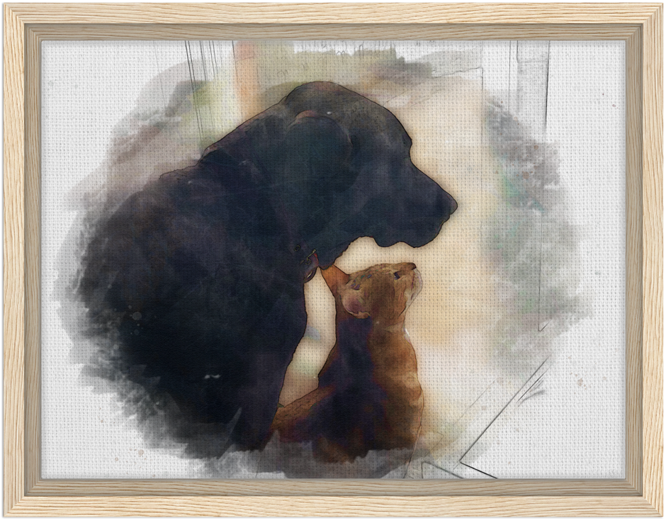 Pet Framed Canvas