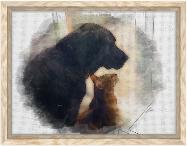 Pet Framed Canvas